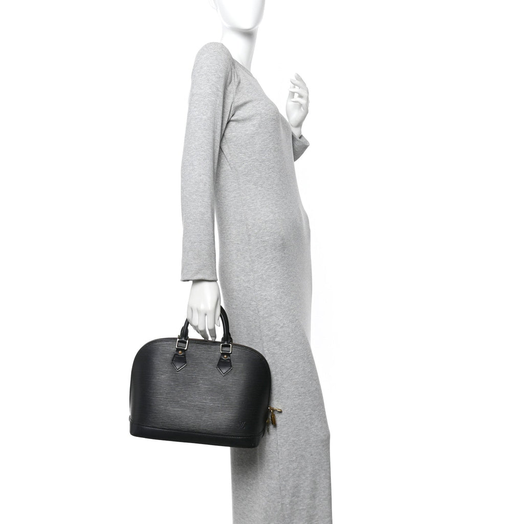 Louis Vuitton Epi Alma PM  Black