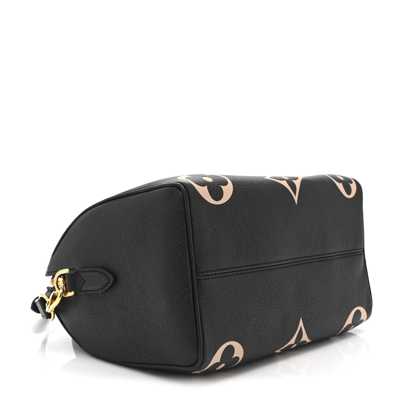 Louis Vuitton Empreinte Monogram Giant Speedy Bandouliere 25 Black Beige