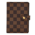 Louis Vuitton Damier Ebene Small Ring Agenda Cover
