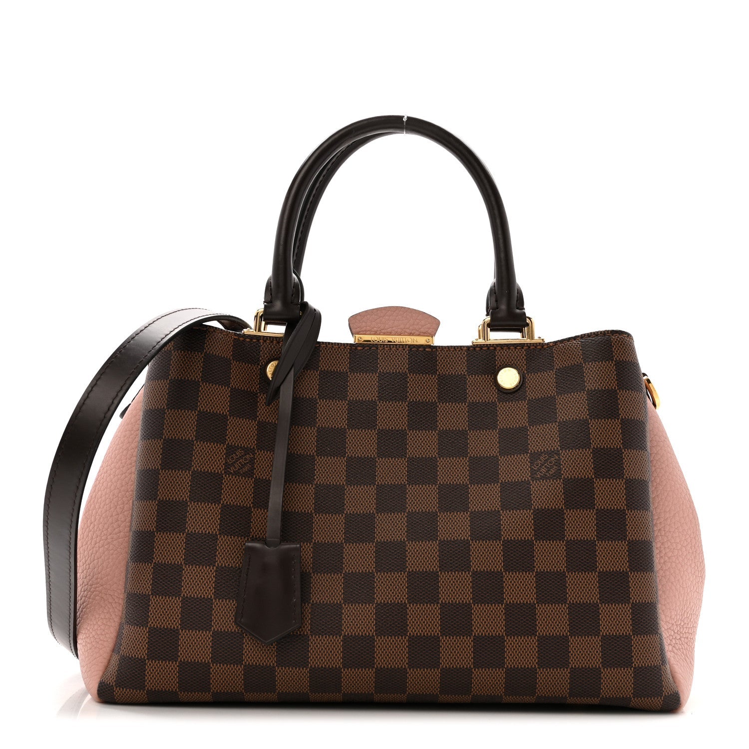 Louis Vuitton Damier Ebene Cuir Taurillon Brittany Magnolia