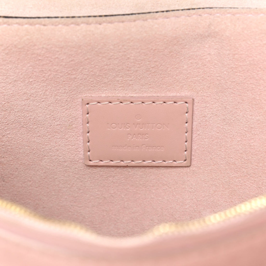 Louis Vuitton Damier Ebene Caissa Clutch Rose Ballerine