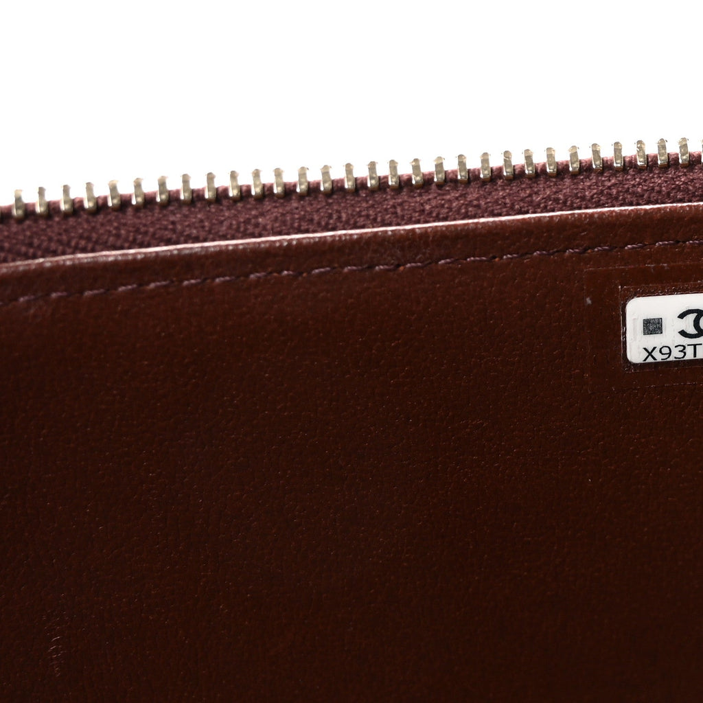 Chanel Lambskin Quilted Small Top Handle Vanity Case With Chain Dark Brown