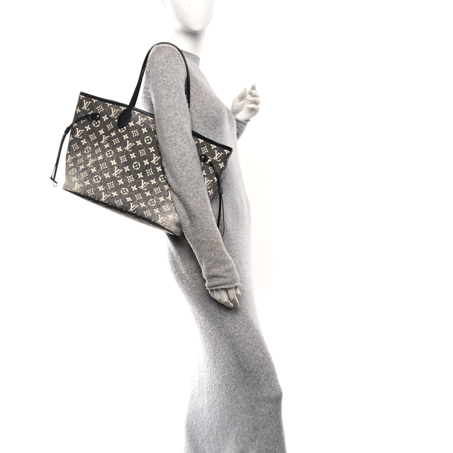 Louis Vuitton Denim Monogram Jacquard Neverfull MM Grey