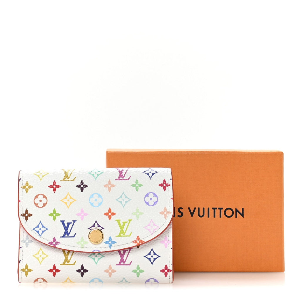Louis Vuitton LV X TM Monogram Multicolor Rosalie Coin Purse White Kawaii Pink