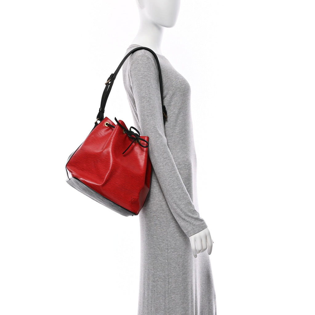 Louis Vuitton Epi Petit Noe Red Black
