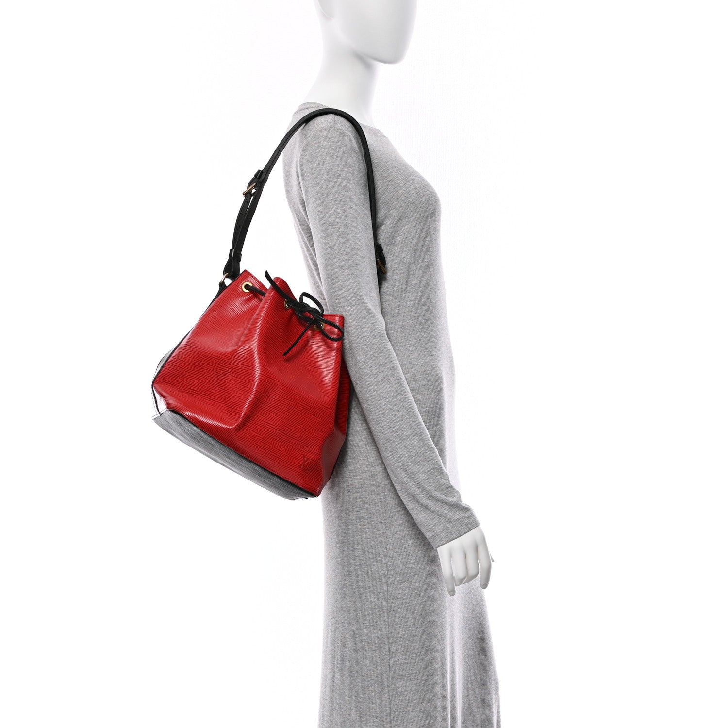 Louis Vuitton Epi Petit Noe Red Black