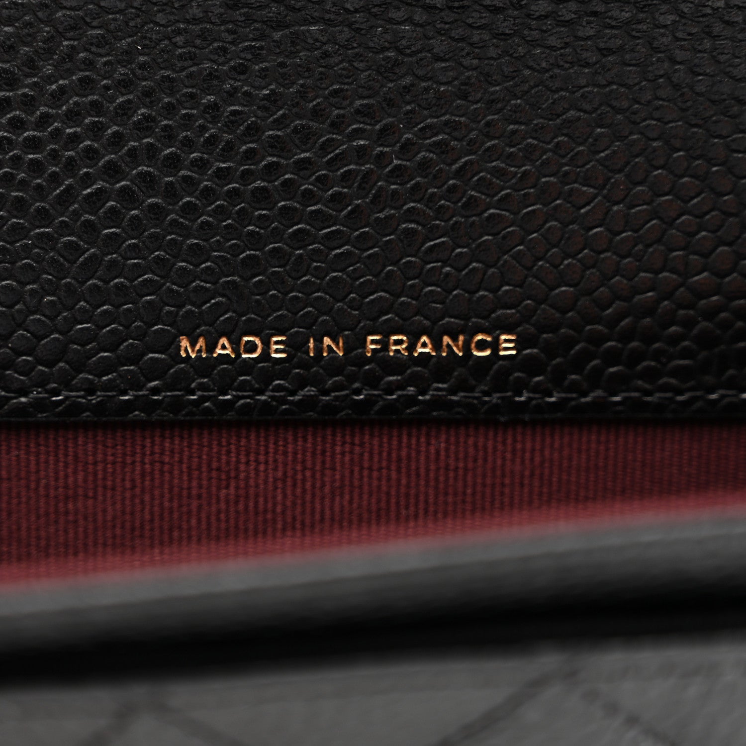 Caviar Quilted Flap Card Holder Wallet Black