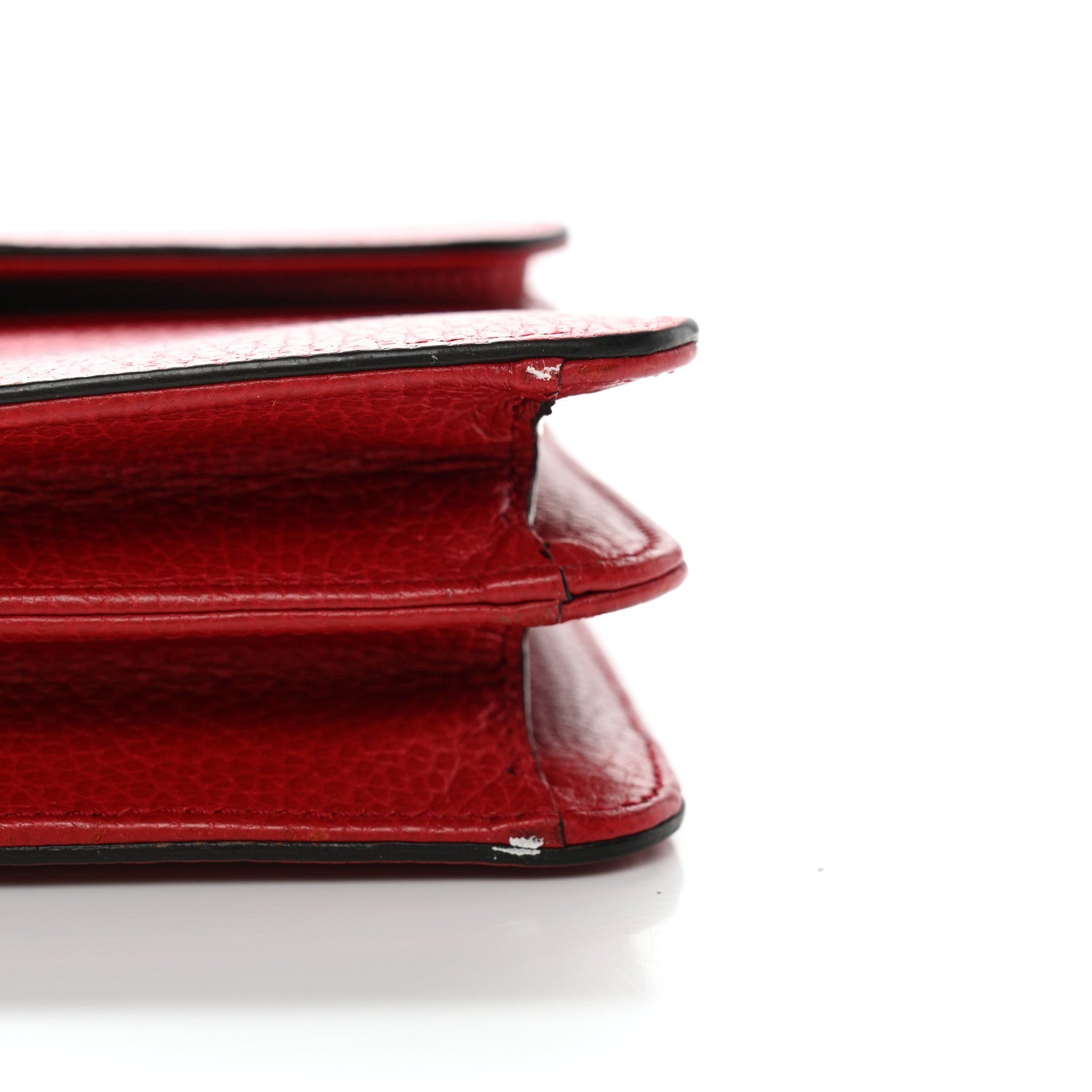Gucci Dollar Calfskin Small Interlocking G Shoulder Bag Red