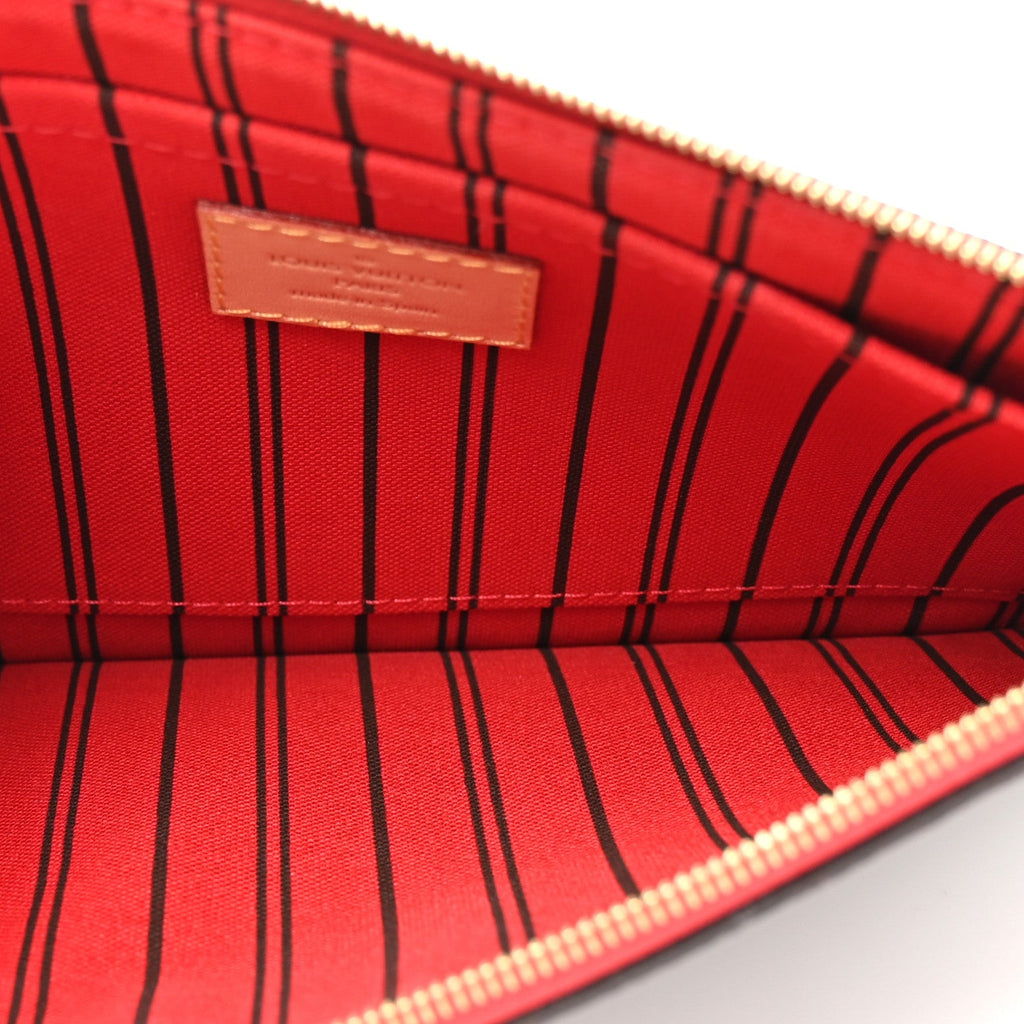Louis Vuitton Monogram Neverfull MM GM Pochette Cherry