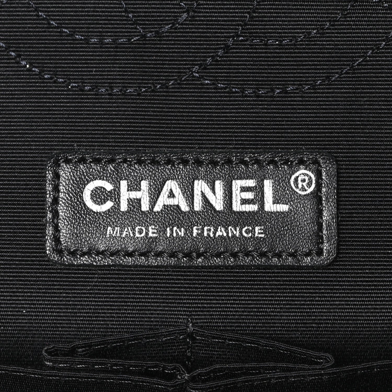 Chanel Caviar Tweed Houndstooth Quilted Medium Double Flap Black Grey
