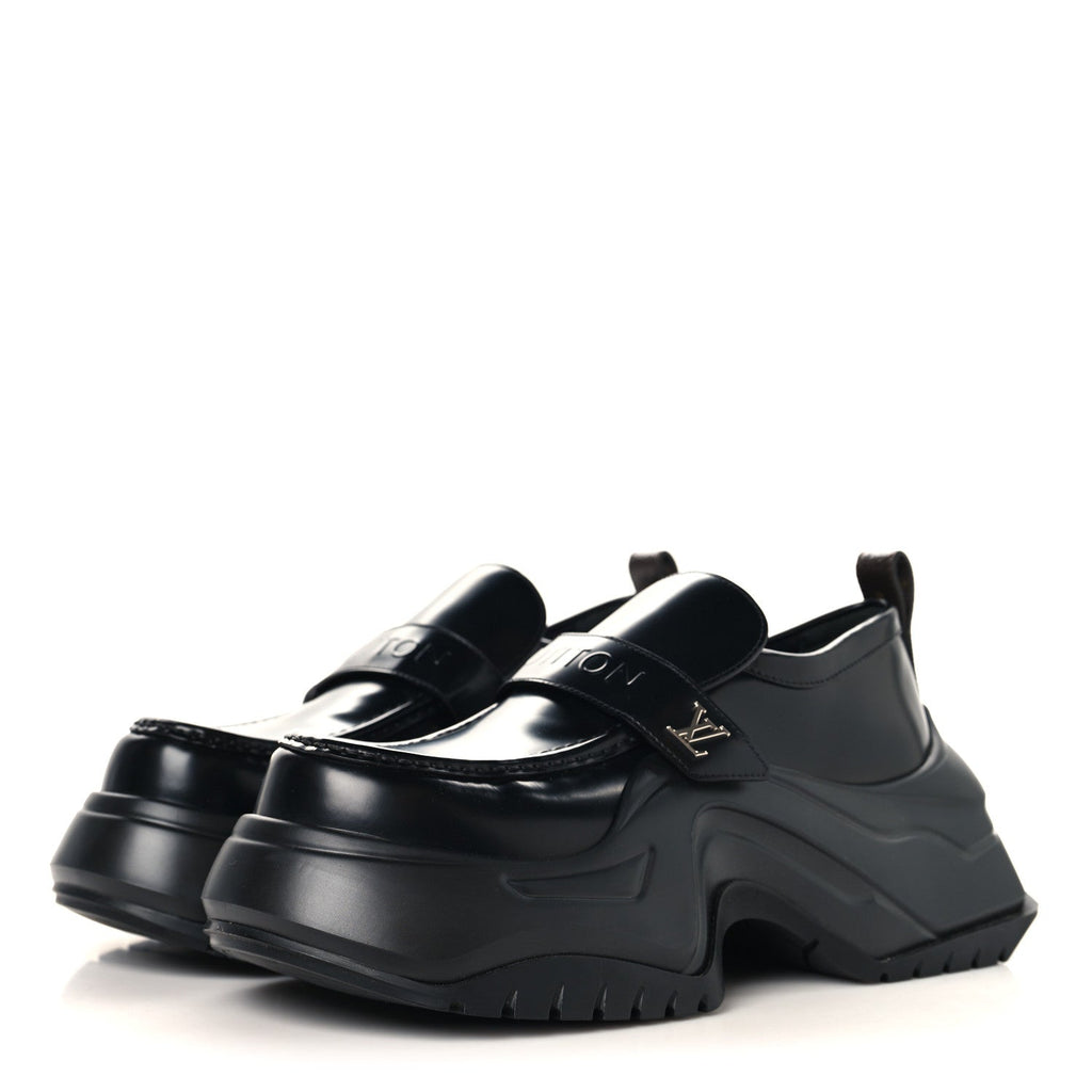 Louis Vuitton Calfskin Archlight 2.0 Platform Loafers 39 Black