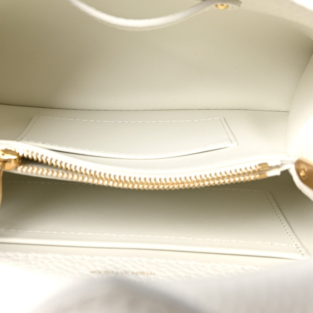 Louis Vuitton Taurillon Small Chain My Capucines Snow