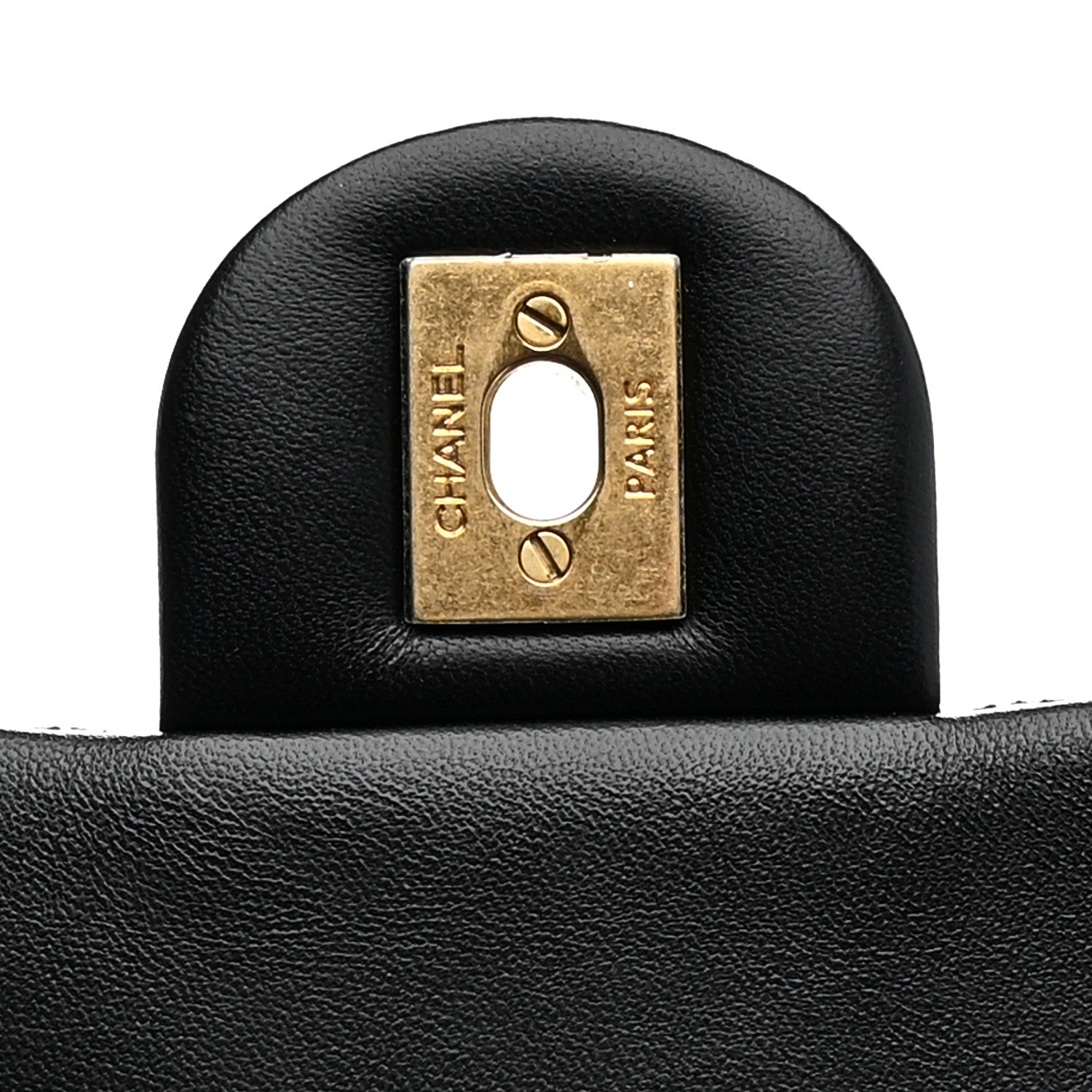 Chanel Lambskin Quilted Mini Rectangular Pearl Crush Flap Black