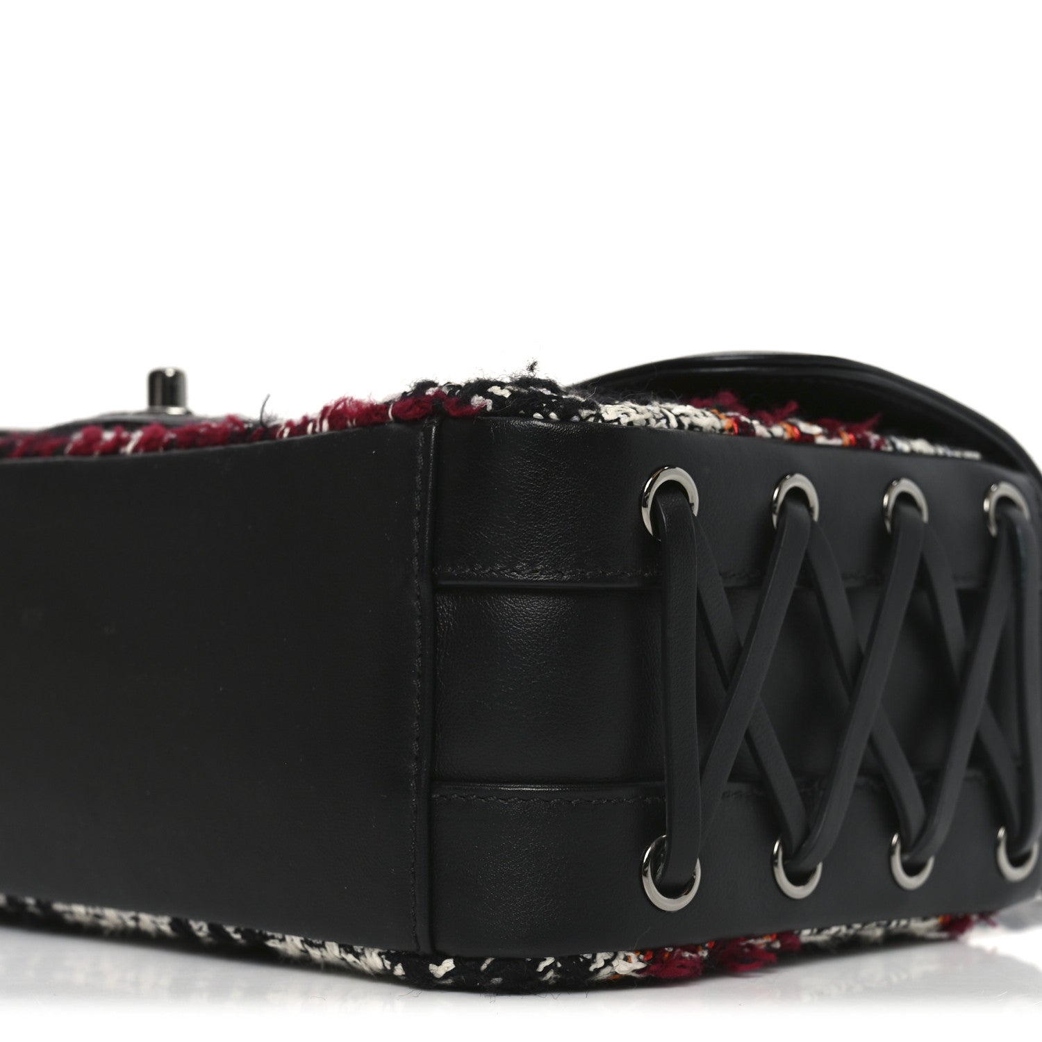 Chanel Tweed Quilted Calfskin Coco Corset Flap Multicolor