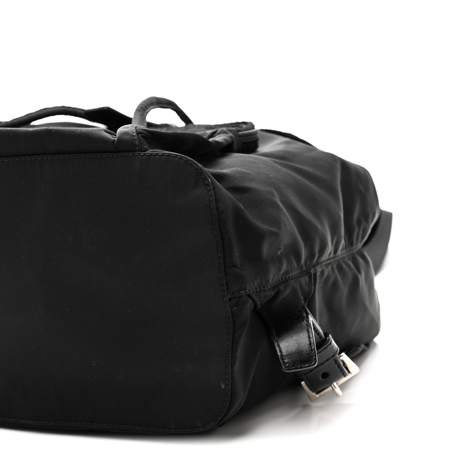 Prada Tessuto Nylon Vela Cinch Backpack Black