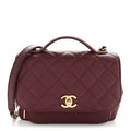 Chanel Caviar Quilted Small Business Affinity Flap Burgundy