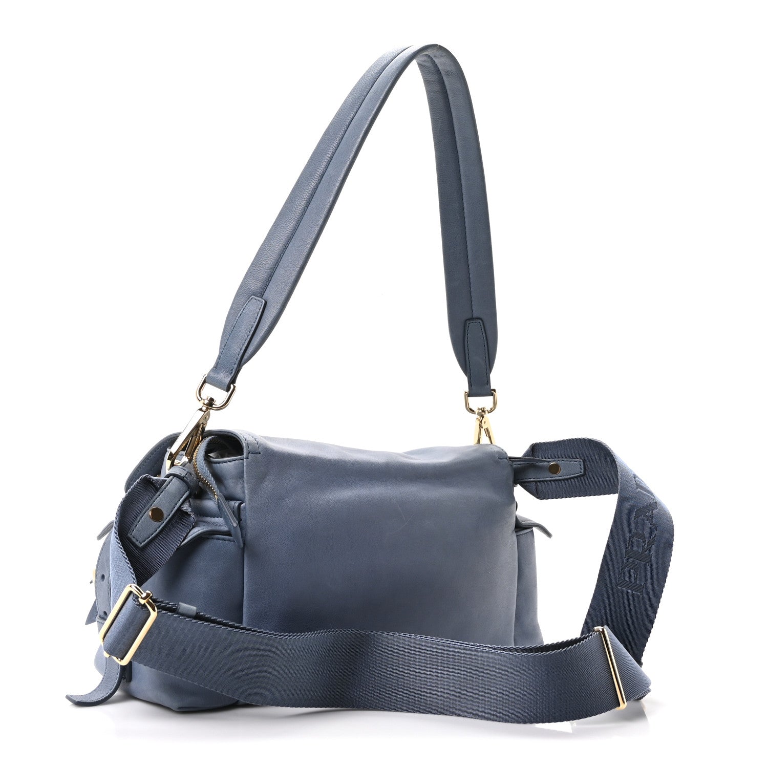 Prada Nappa Medium Explore Shoulder Bag Aviation Blue