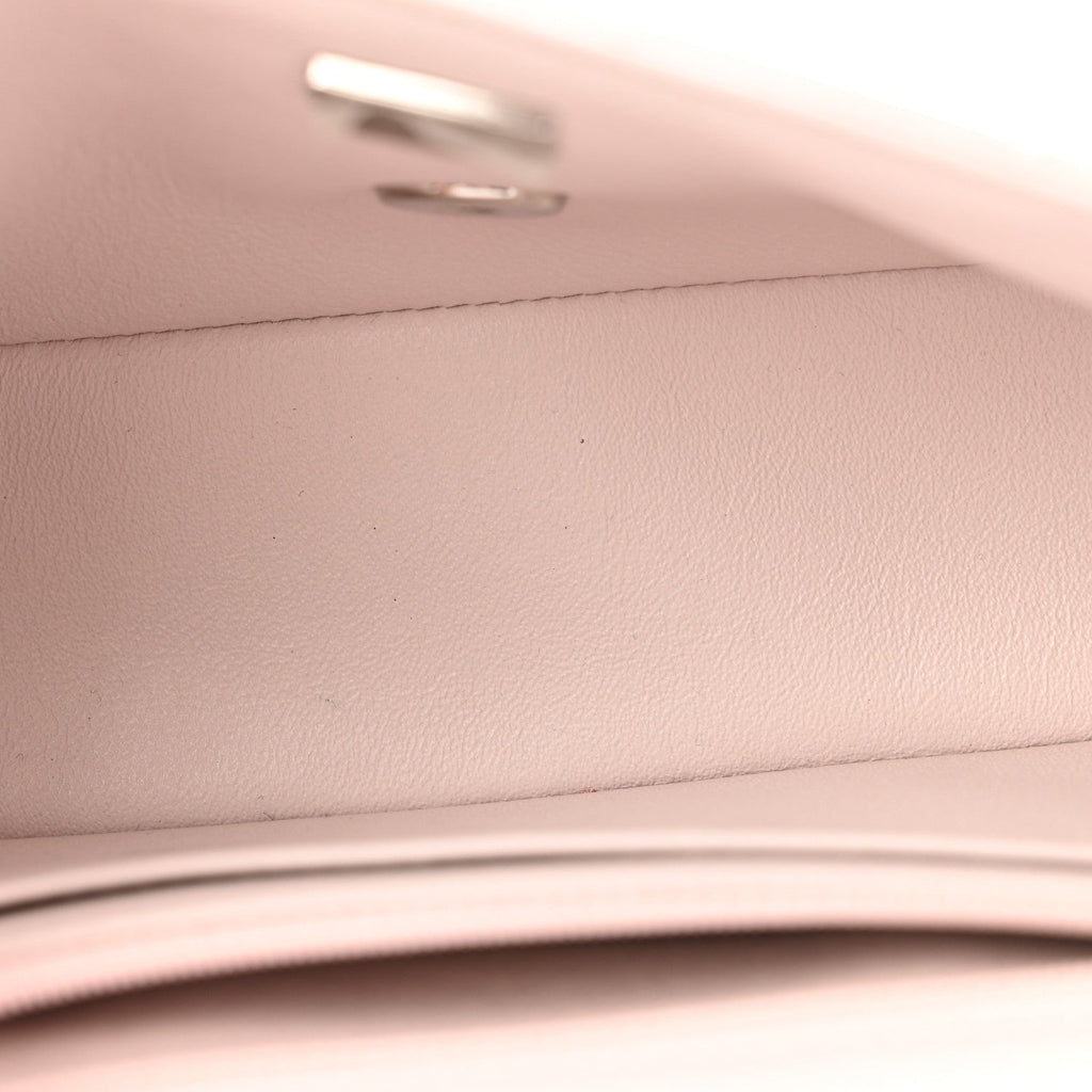 Chanel Lambskin Quilted Mini Rectangular Flap Light Purple