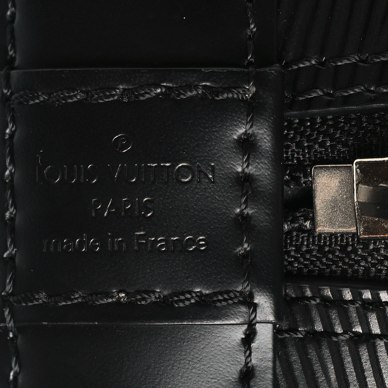 Louis Vuitton Epi Jacquard Alma BB Black