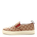 Gucci X MLB GG Monogram NY Yankees Embroidered Mens Slip On Sneakers 8 Beige Ruggine Rust
