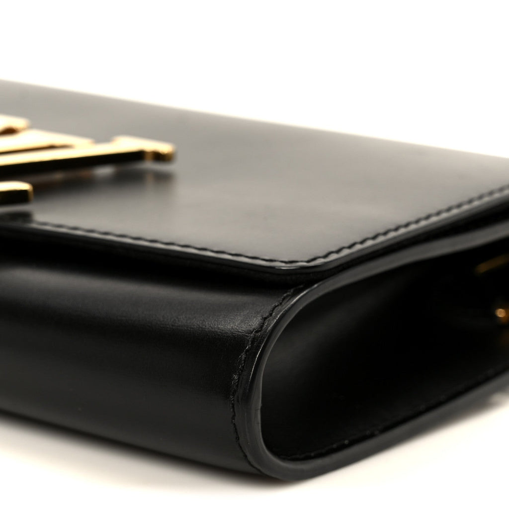 Louis Vuitton Calfskin Chain Louise GM Black