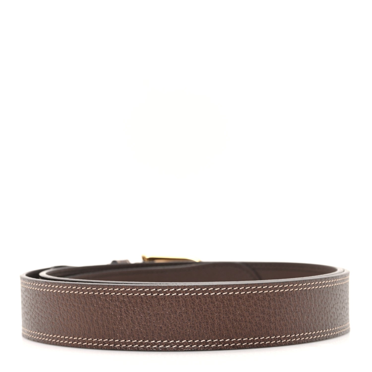 Gucci Textured Dollar Calfskin Belt 110 44 New Acero