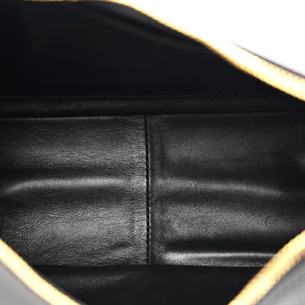 Prada Soft Calfskin Medium Aimee Shoulder Bag Black