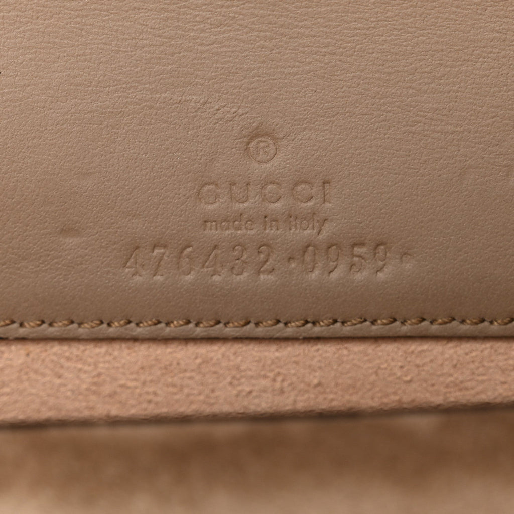 Gucci GG Supreme Monogram Super Mini Dionysus Shoulder Bag Taupe