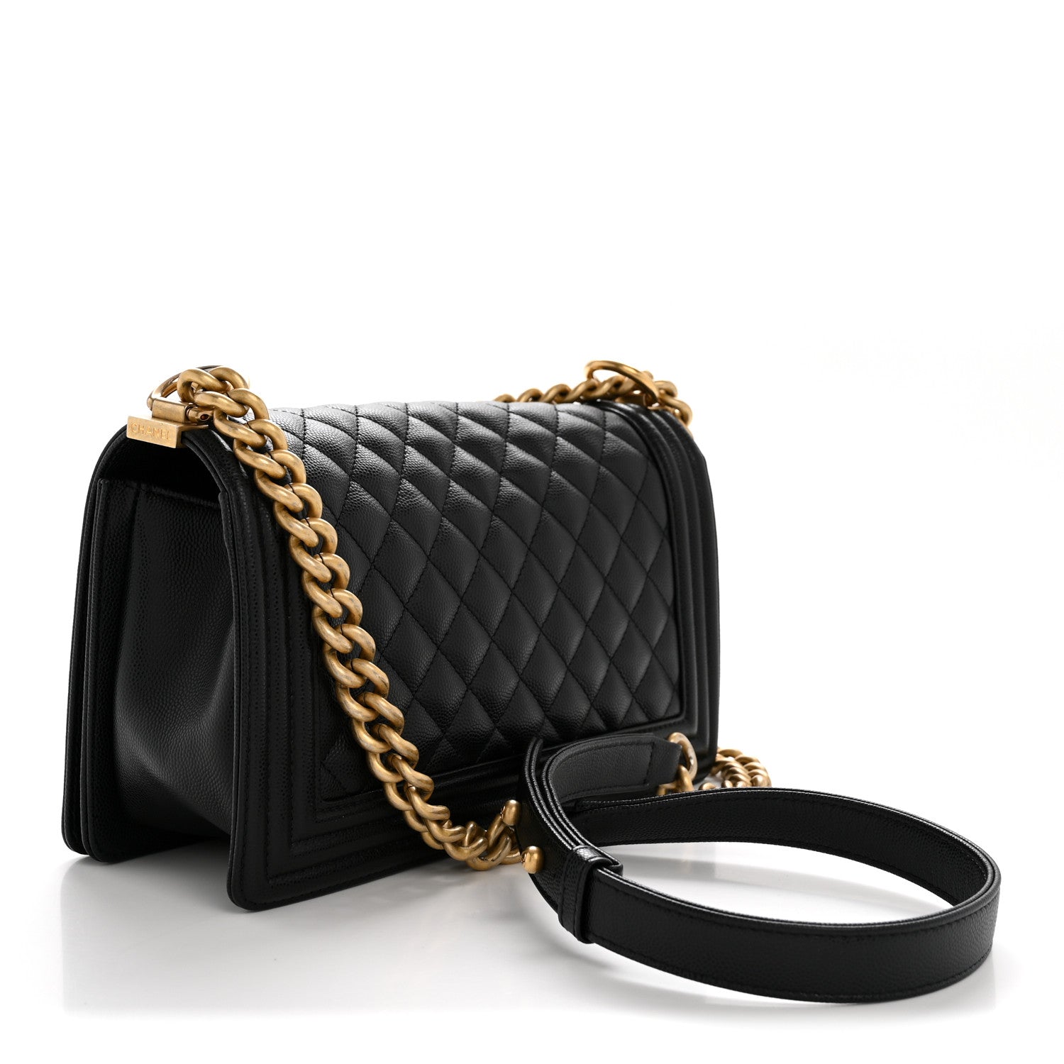 Chanel Caviar Quilted Medium Boy Flap Black