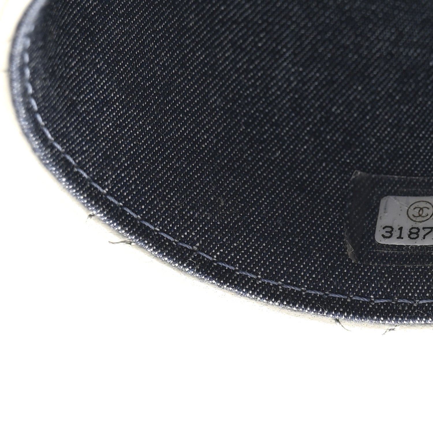 Chanel Lambskin Quilted Mini Vanity Case With Chain Grey