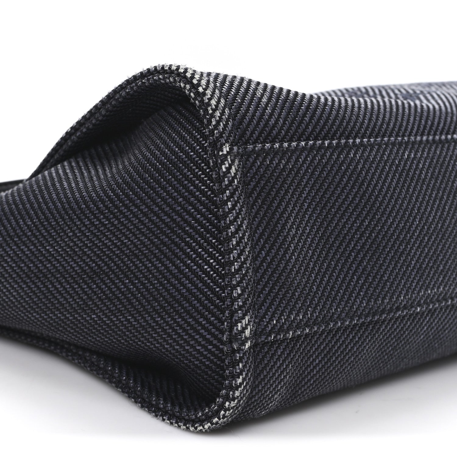 Chanel Mixed Fibers Calfskin Small Deauville Tote Black