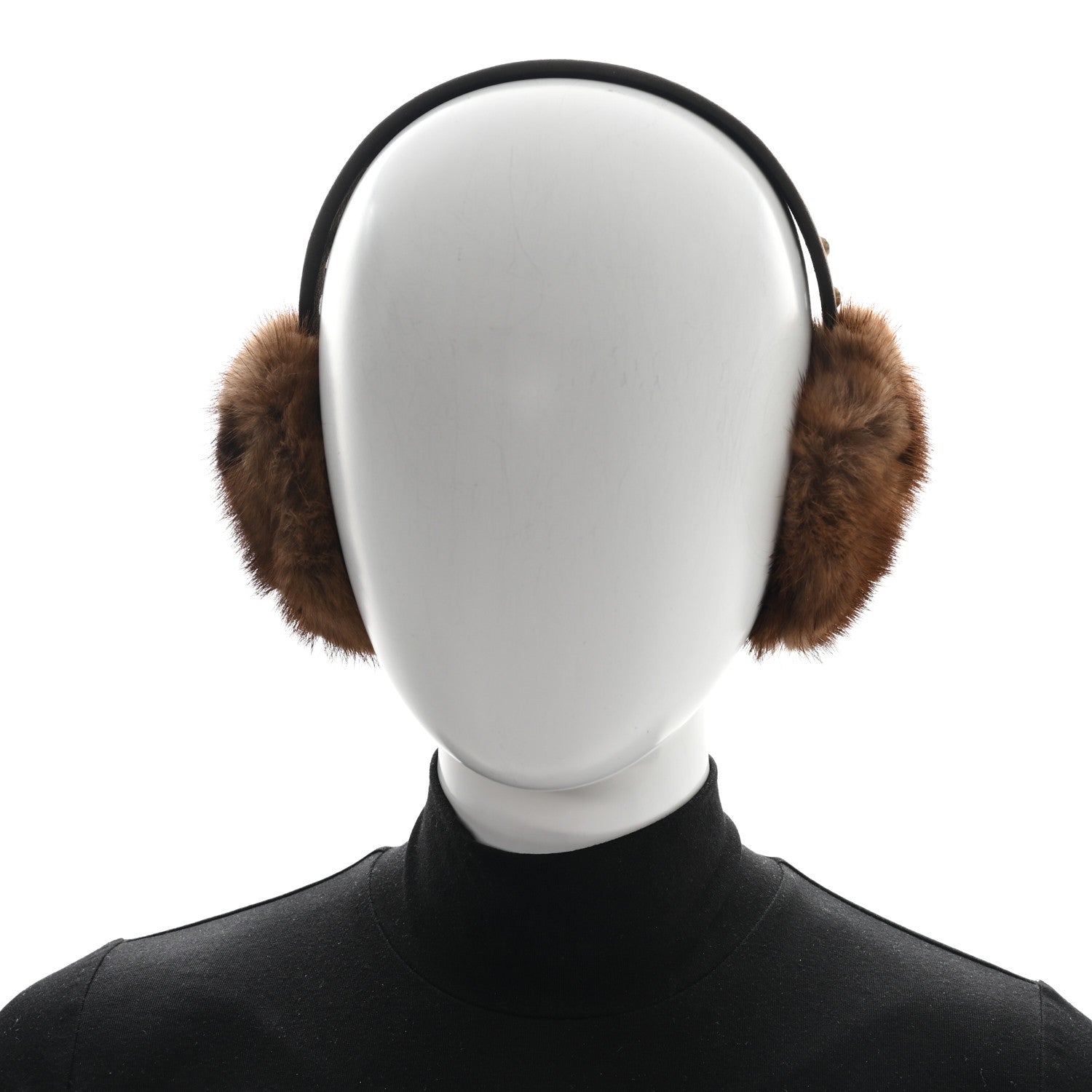 Louis Vuitton Mink Monogram Earmuffs Brown