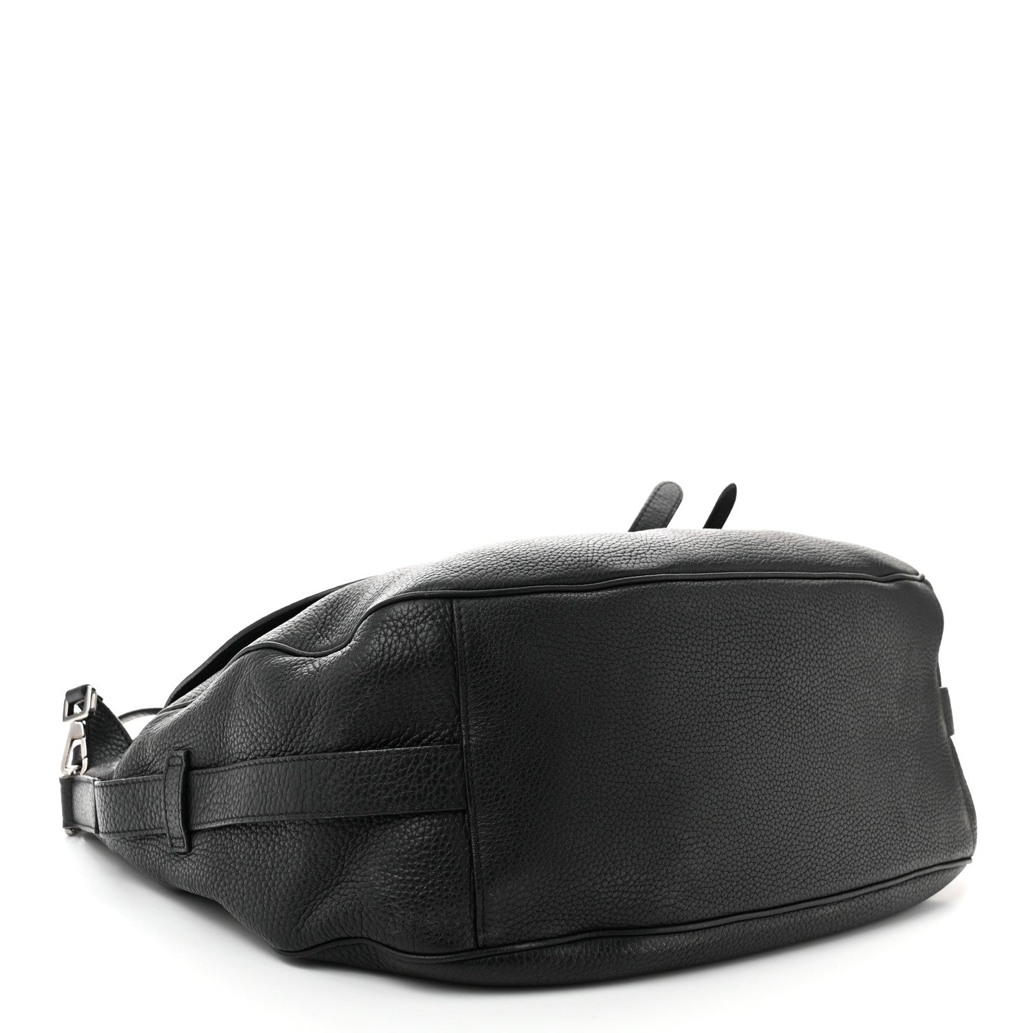 Christian Dior Grained Calfskin Saddle Soft Bag Black