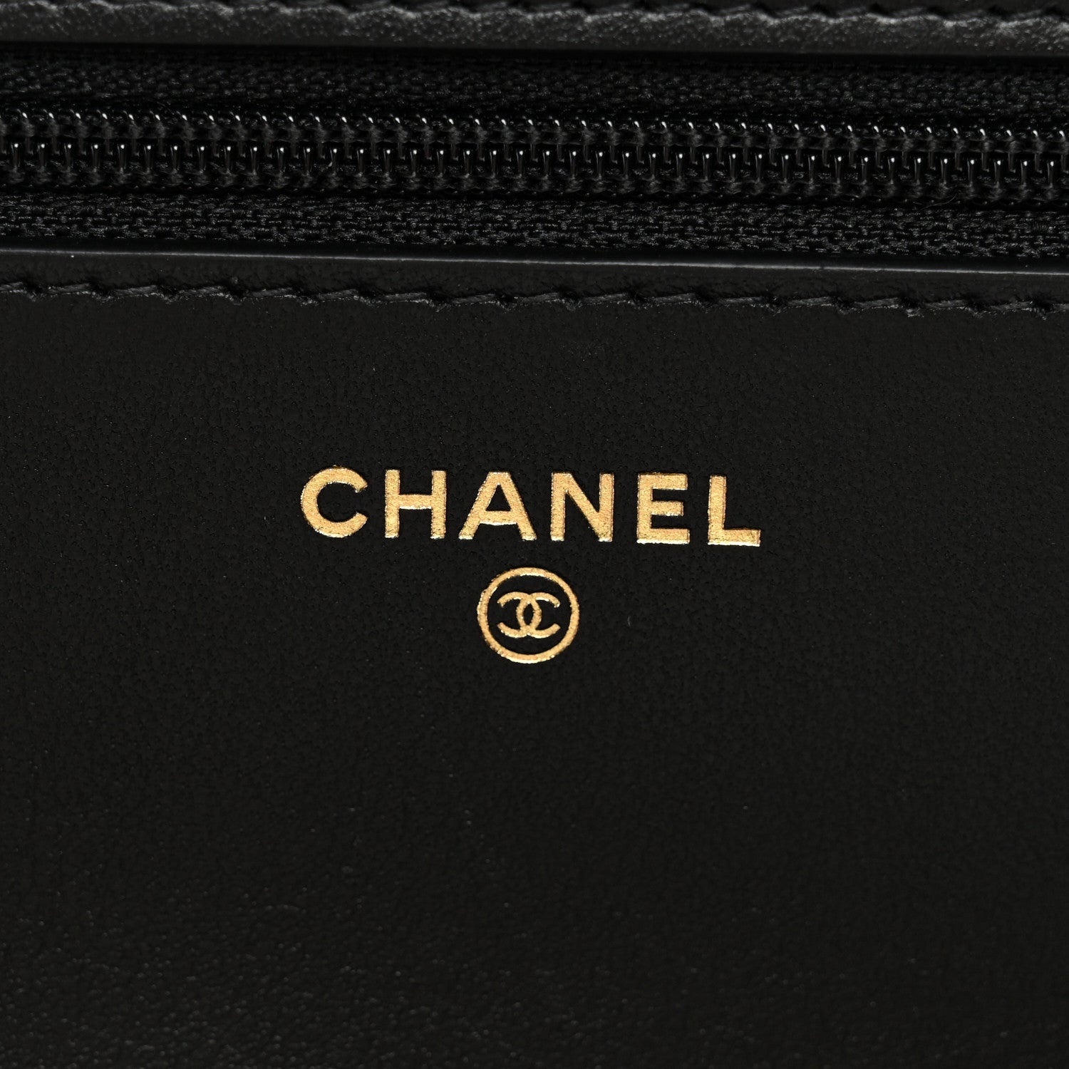 Chanel Caviar Quilted Boy Wallet On Chain WOC Black