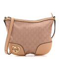 Gucci Metallic Monogram Small Lovely Heart Messenger Pink