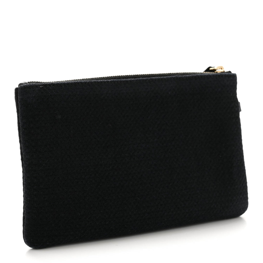 Mixed Fibers Deauville Pouch Black