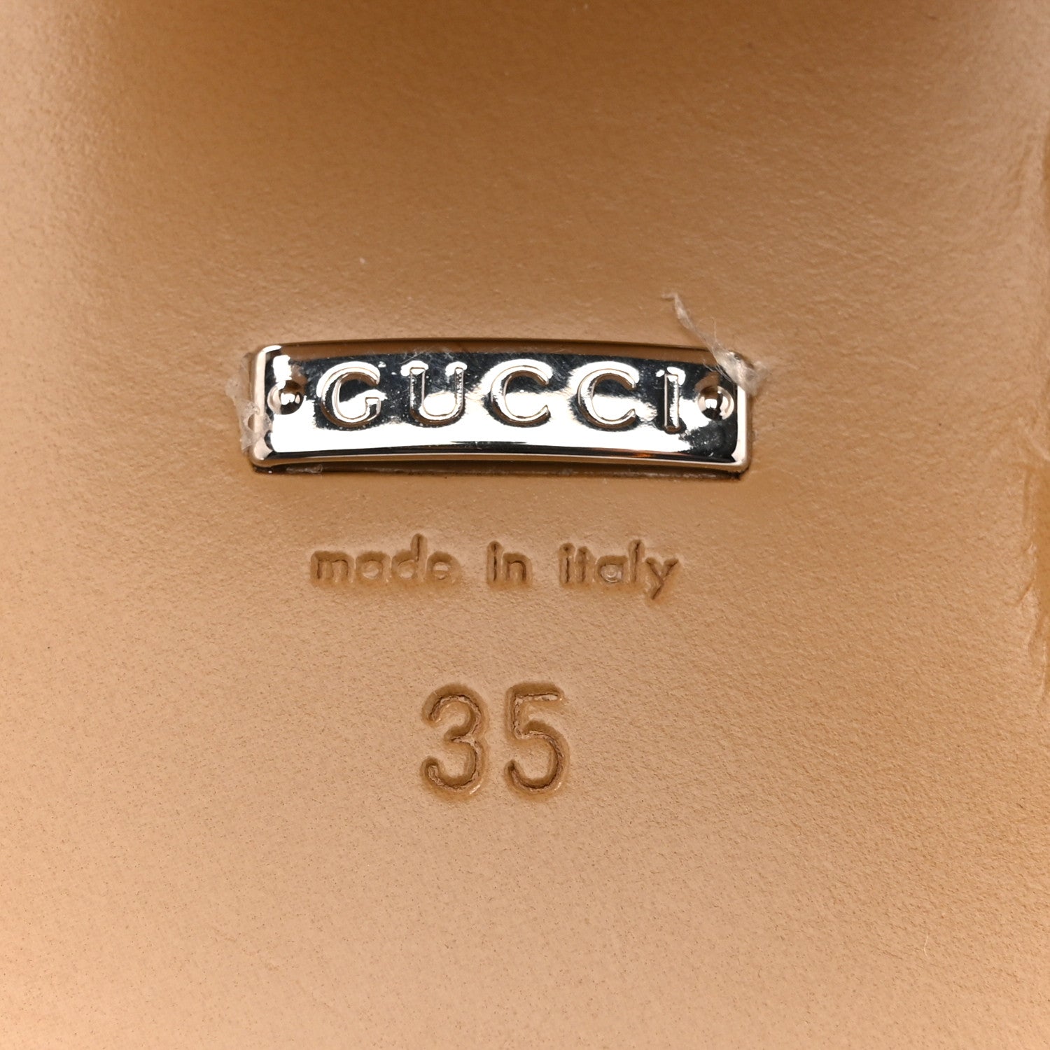 Gucci GG Supreme Knee High Boots 35 Beige Ebony New Acero