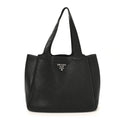 Prada Vitello Daino Soft Large Dynamique Tote Black