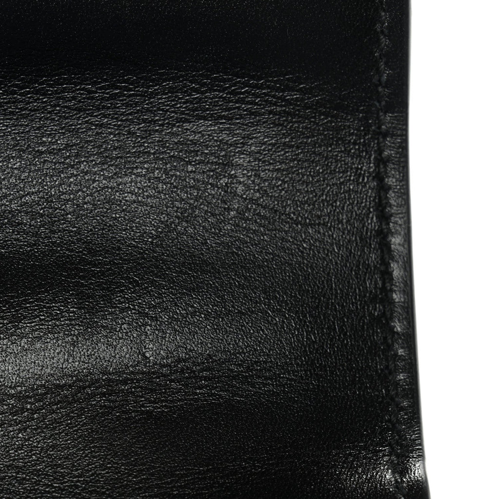 Gucci Boarded Dyana Lux Calfskin Web Monochrome Mini Bamboo 1947 Top Handle Bag Black