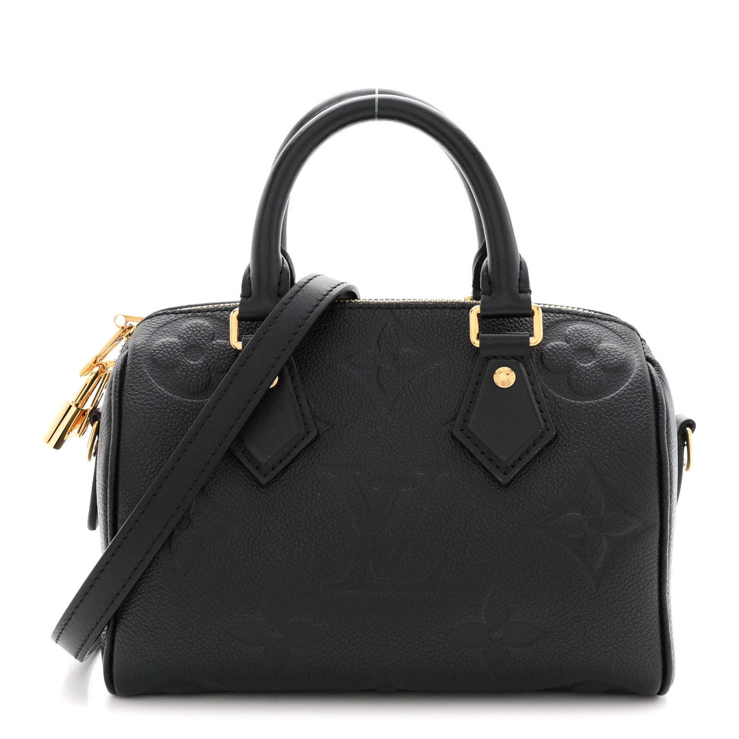 Louis Vuitton Empreinte Monogram Giant Speedy Bandouliere 20 Black