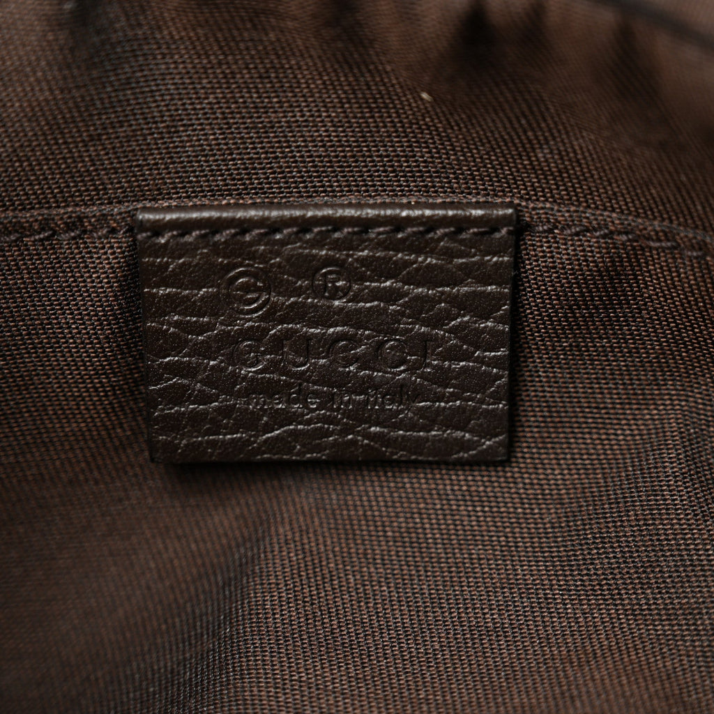 Gucci Monogram Belt Bag Dark Brown
