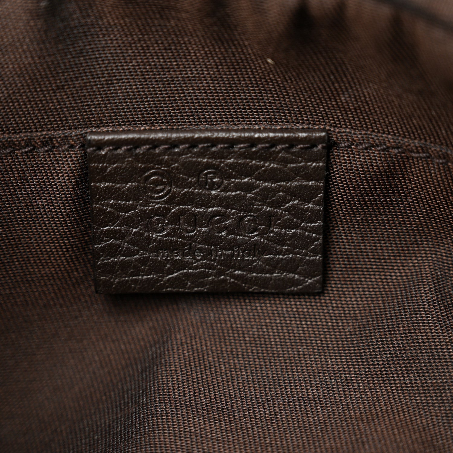 Gucci Monogram Belt Bag Dark Brown