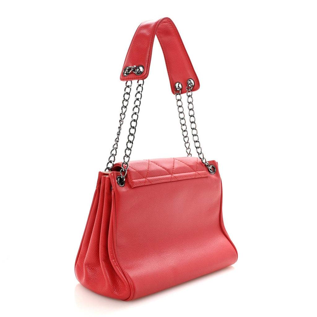 Chanel Caviar Small Accordion Flap Red