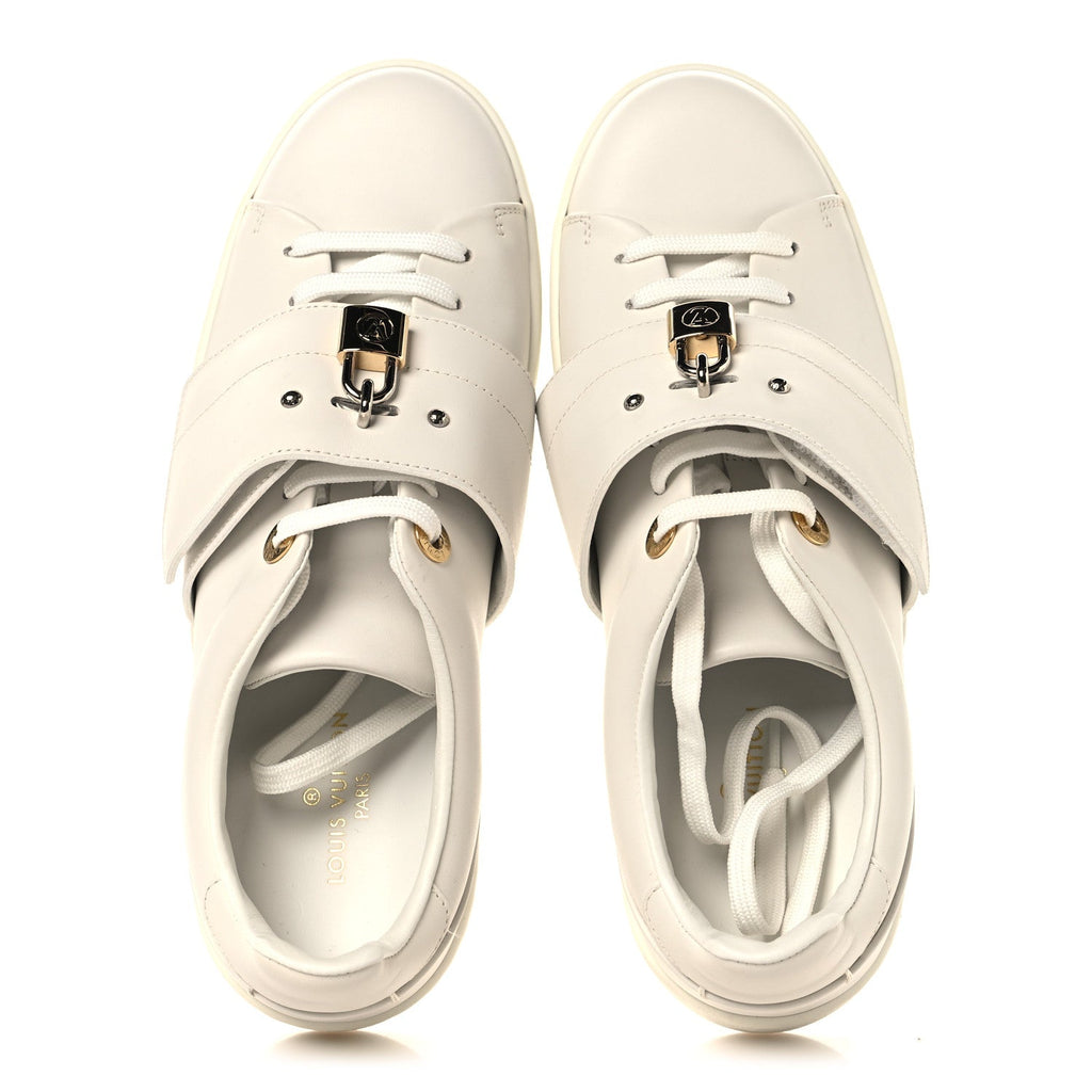 Louis Vuitton Calfskin Front Row Sneaker 36.5 White