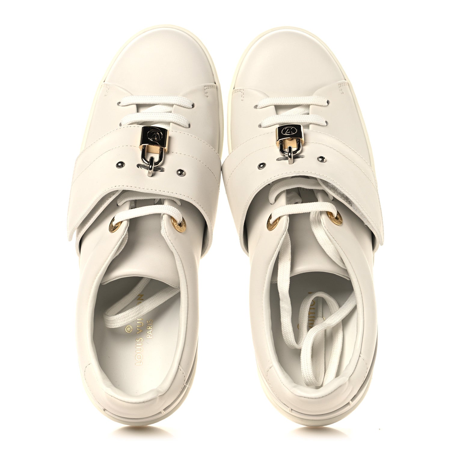 Louis Vuitton Calfskin Front Row Sneaker 36.5 White
