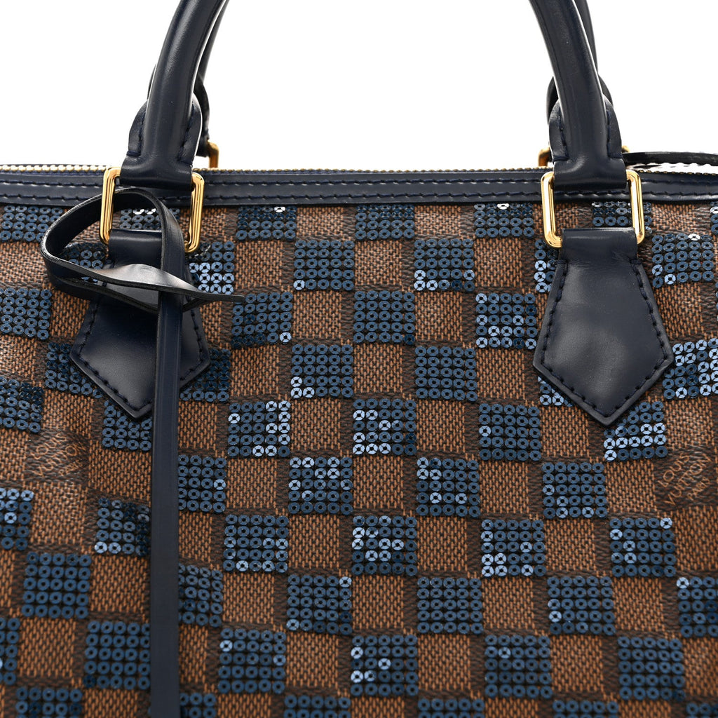 Louis Vuitton Damier Paillettes Speedy 30 Blue