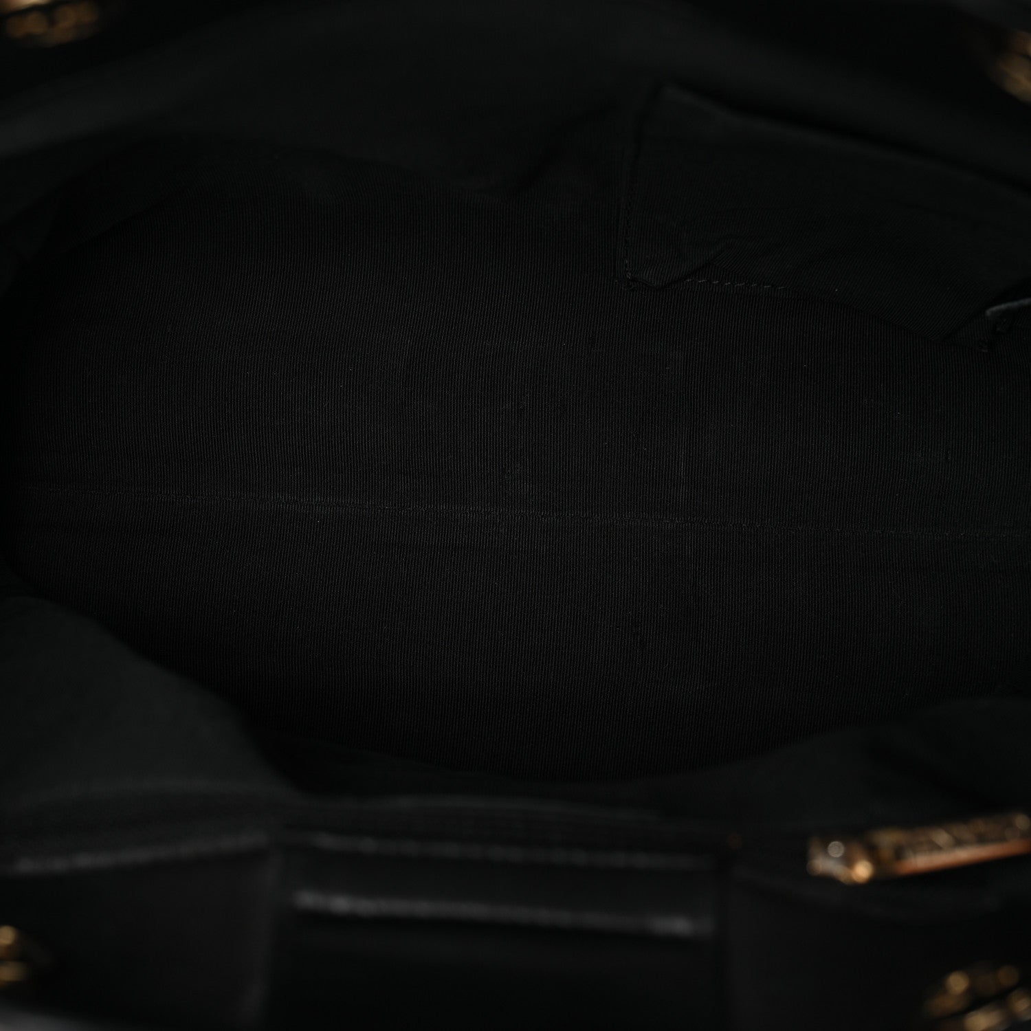 Chanel Calfskin Chevron Quilted Statement Shopping Tote Black