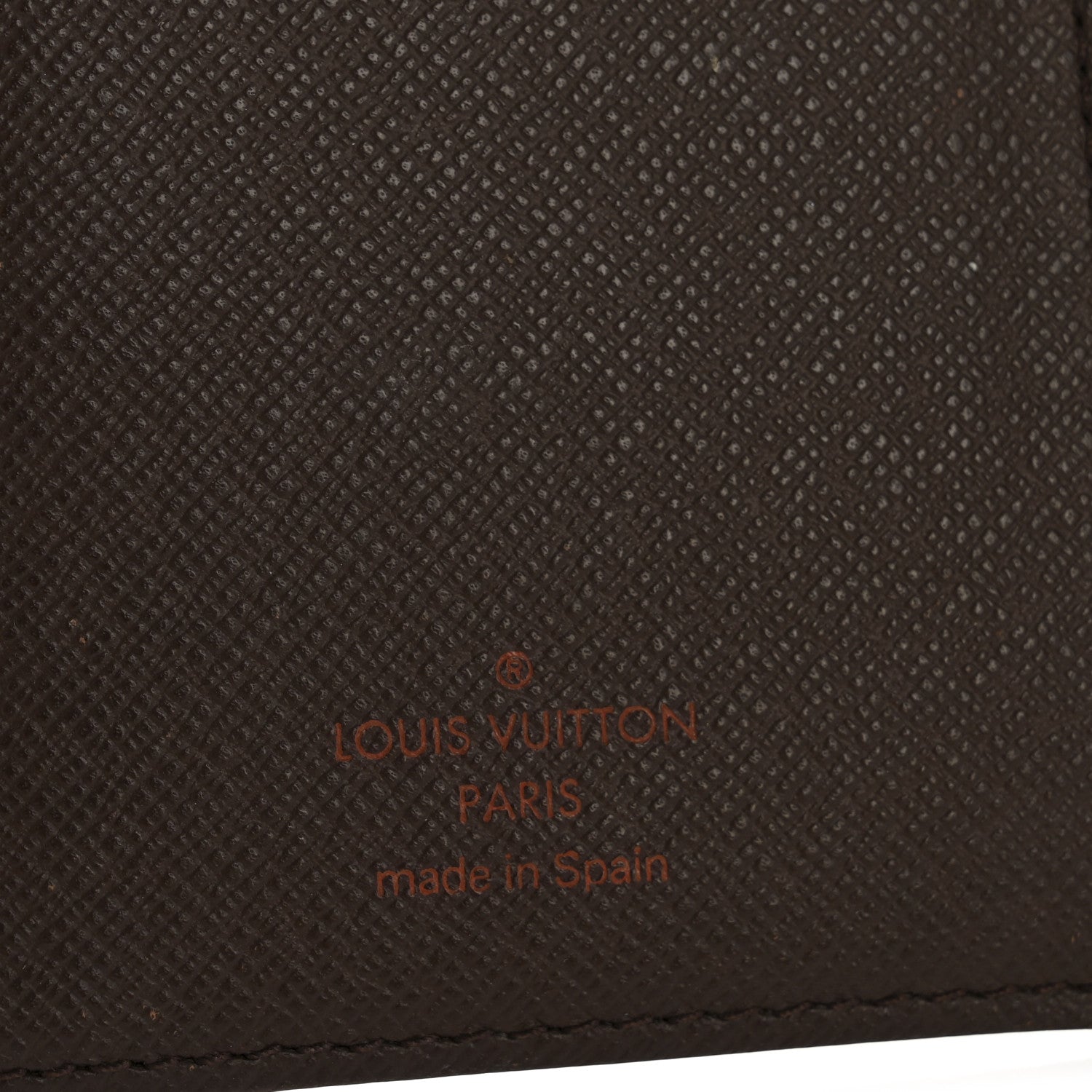 Louis Vuitton Damier Ebene Pocket Agenda Cover