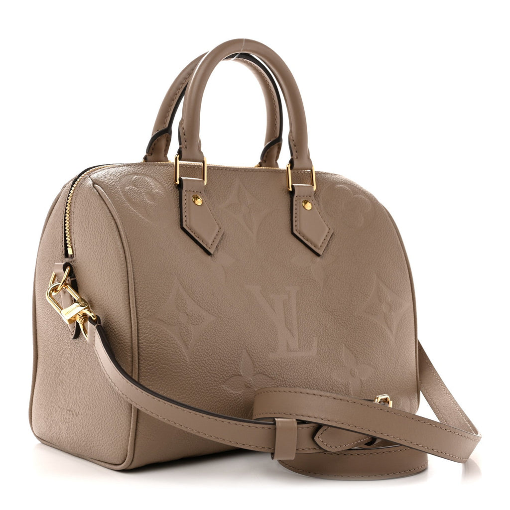 Louis Vuitton Empreinte Monogram Giant Speedy Bandouliere 25 Tourterelle