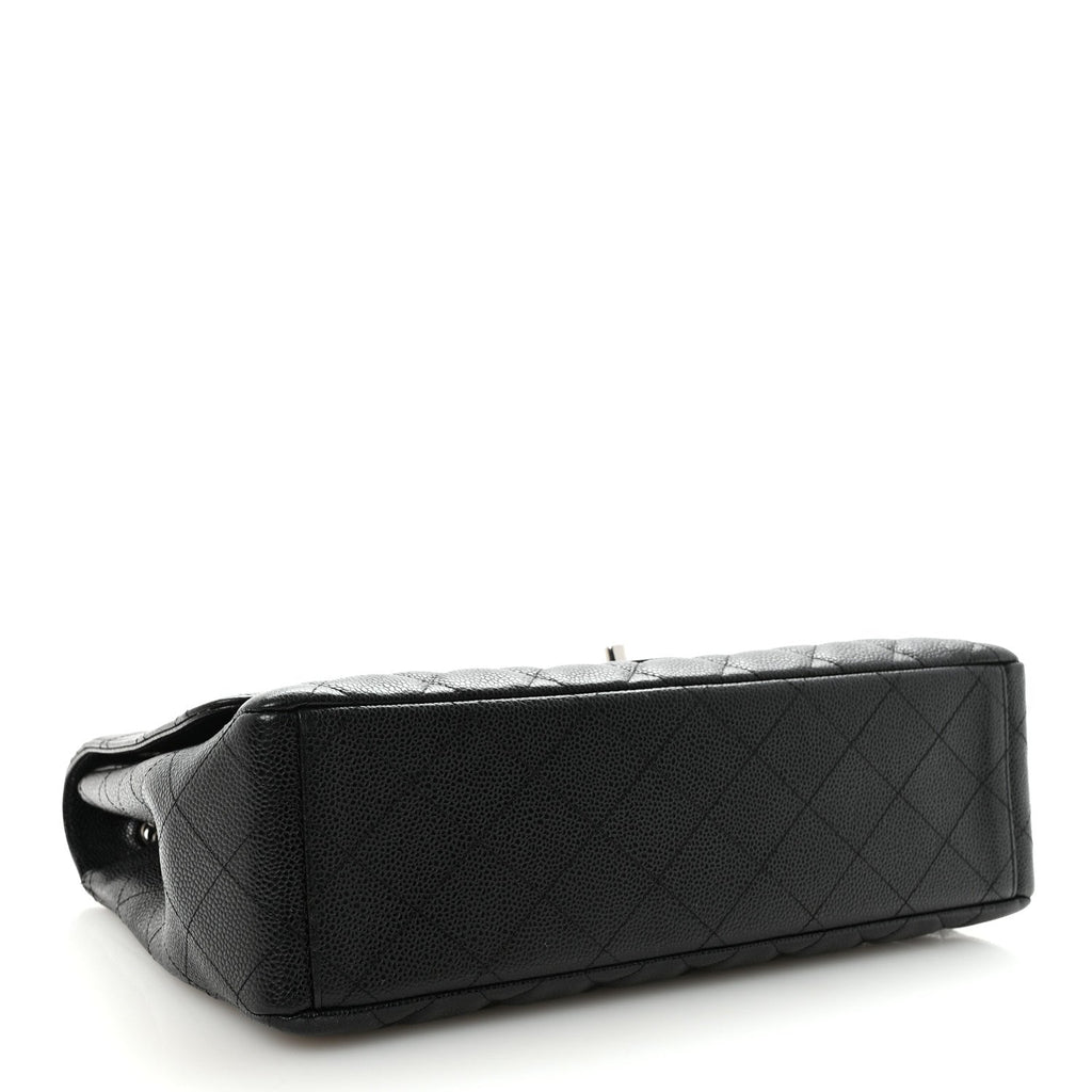 Chanel Caviar Maxi Single Flap Black